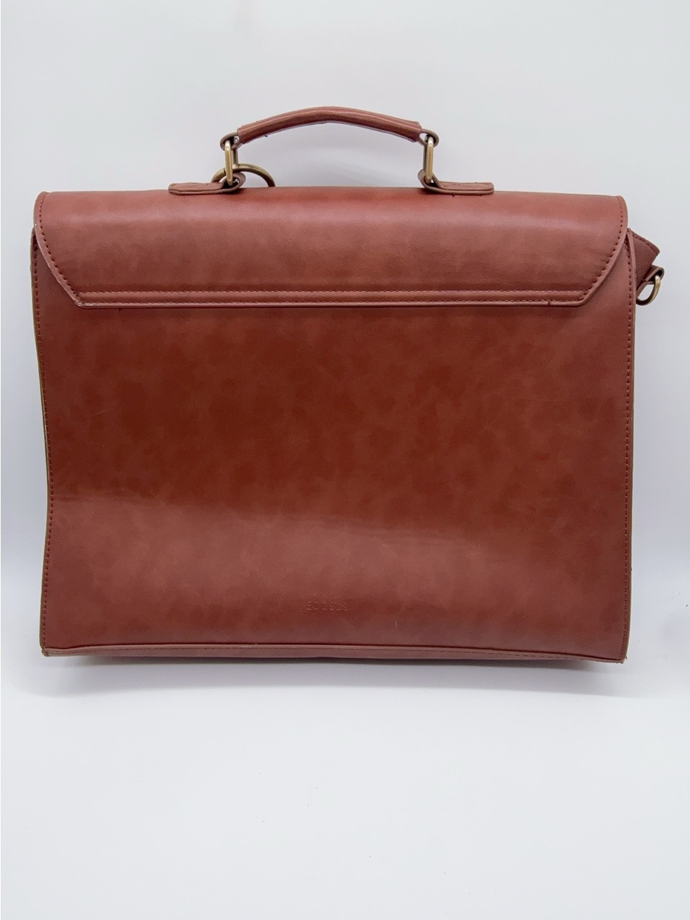 Ecosusi brown Briefcase Laptop Bag Faux Leather (no strap) - Picture 3 of 9